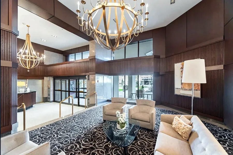 Condominium lobby lounge